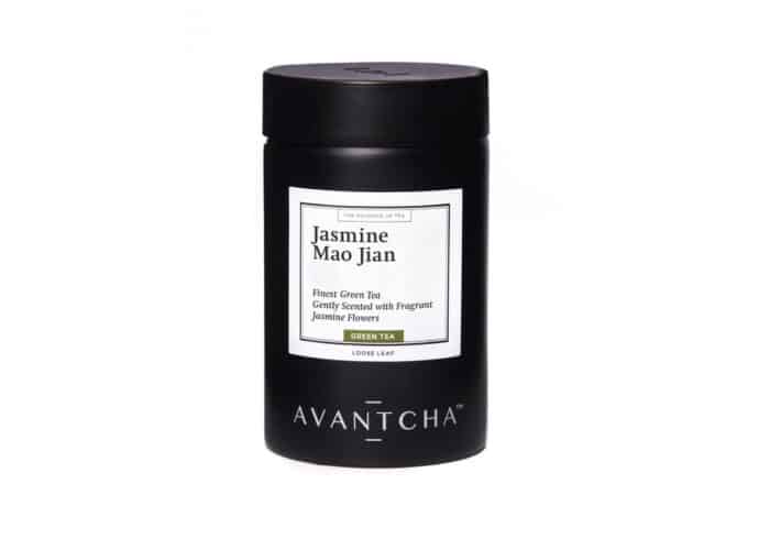 Jasmine Mao Jian_Tin - jasmine green tea caddy