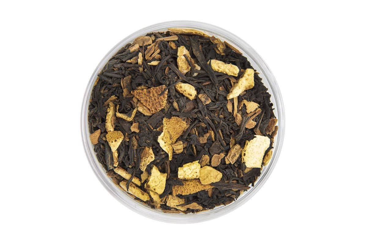 Sweet Orange Peel, Cinnamon, Cloves, Cardamom with the Finest Festive Black Tea