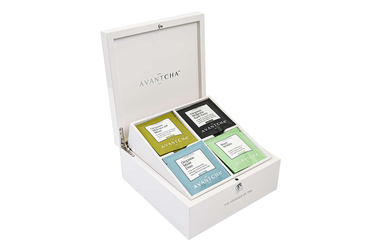 AVANTCHA Tea Humidor white