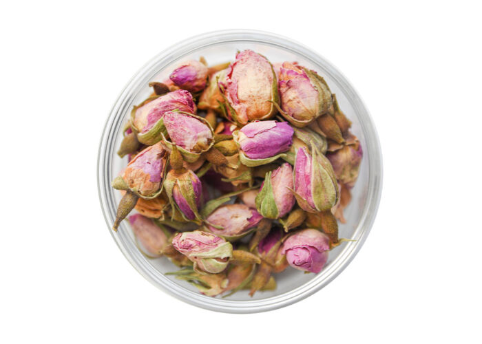 Pure whole rosebud tea - pink roses loose leaf