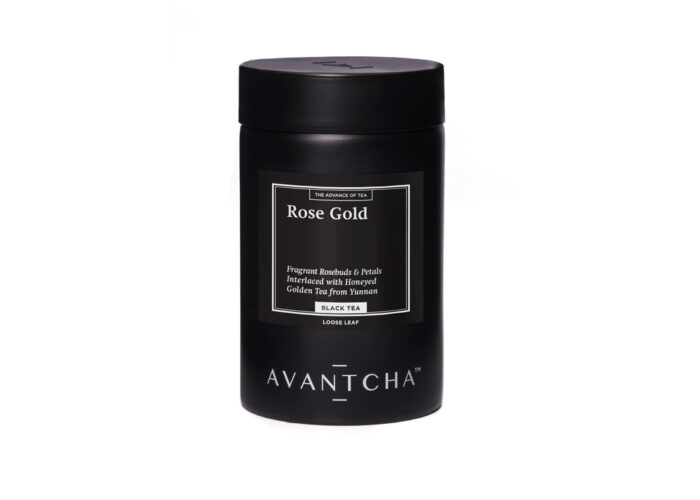 Rose Gold Black Tea with Rose - Loose Leaf Tea Caddy Tea Gift