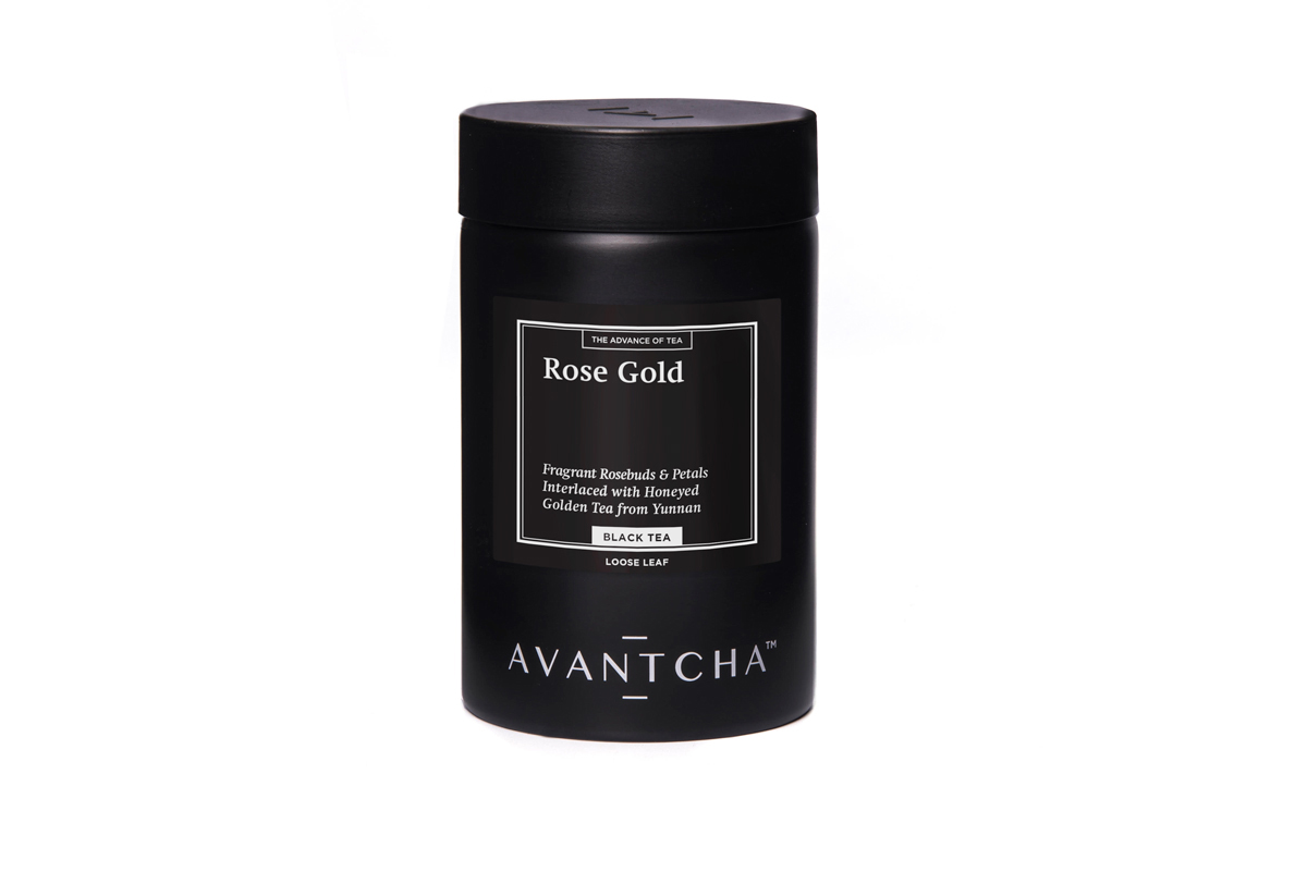 Rose Gold Black Tea with Rose - Loose Leaf Tea Caddy Tea Gift