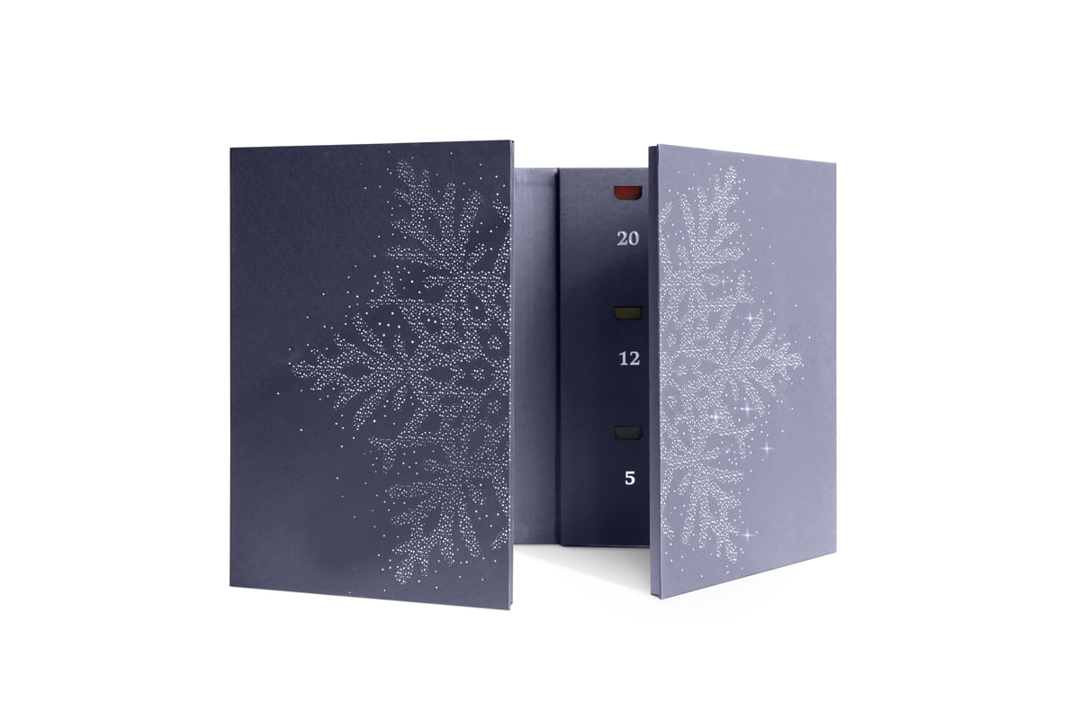 Tea Advent Calendar - Teabags. Blue Version.